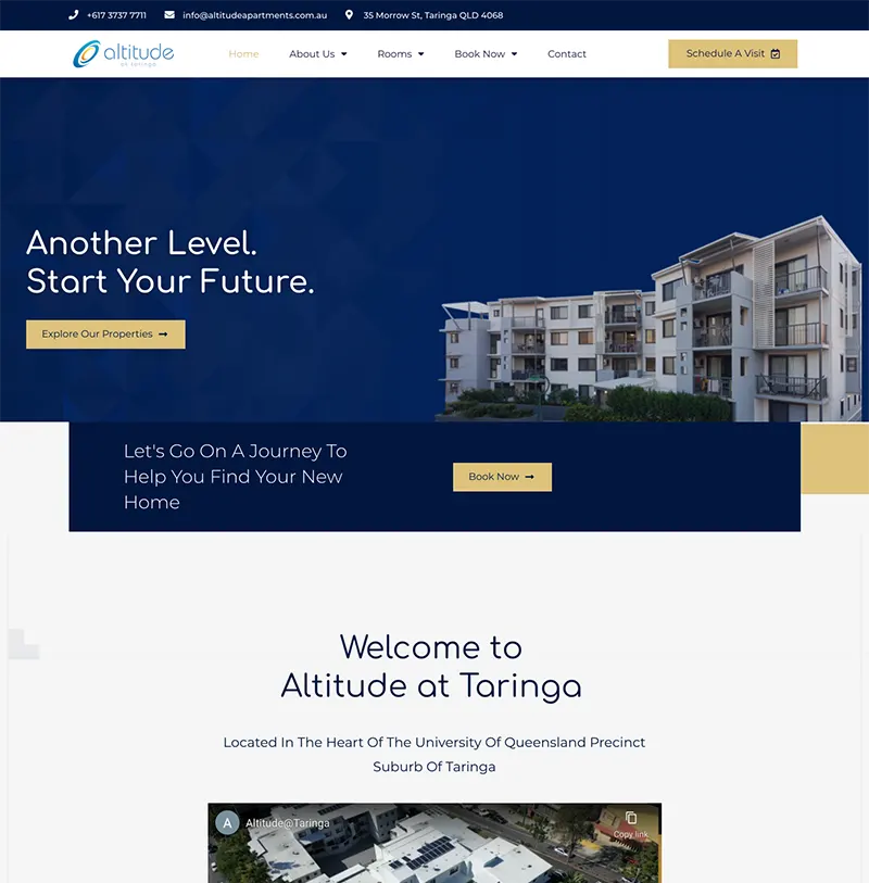 Altitude @ Tarringa Website Design Altitude @ Tarringa