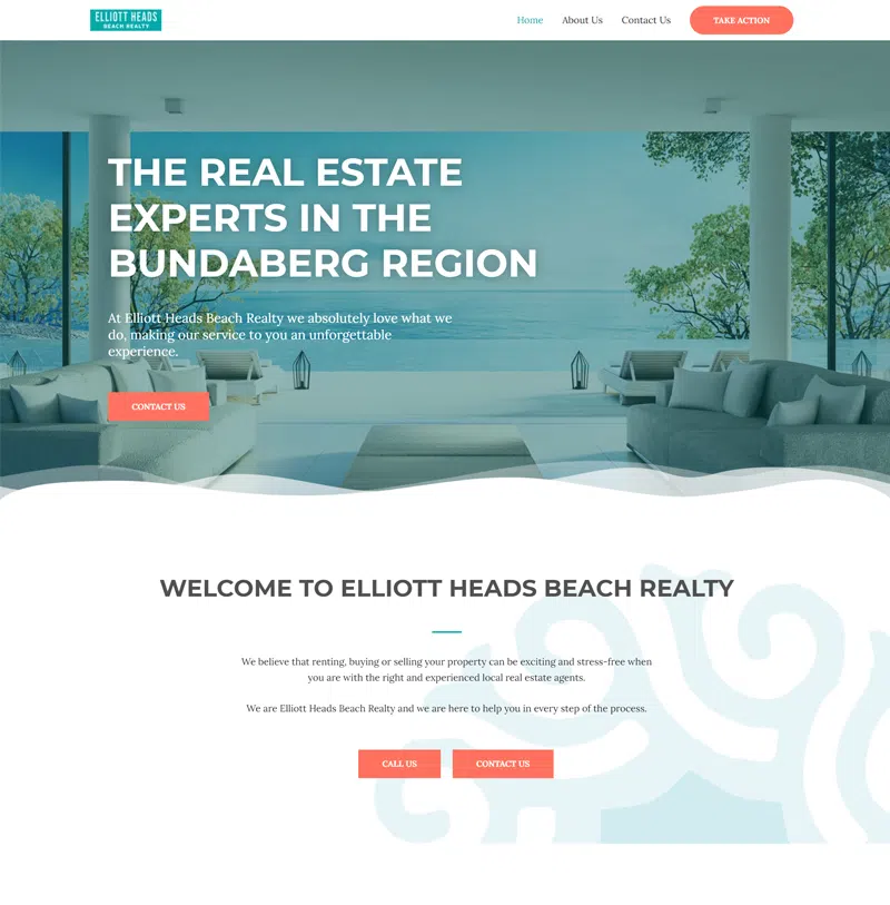 Elliot Heads Beach Realty Website Design